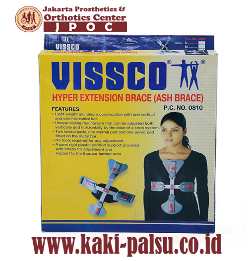 ALAT BANTU PENYANGGAH DADA VISSCO-0810 HYPER EXTENSION BRACE ASH BRACE - Distributor Kaki Palsu Indonesia